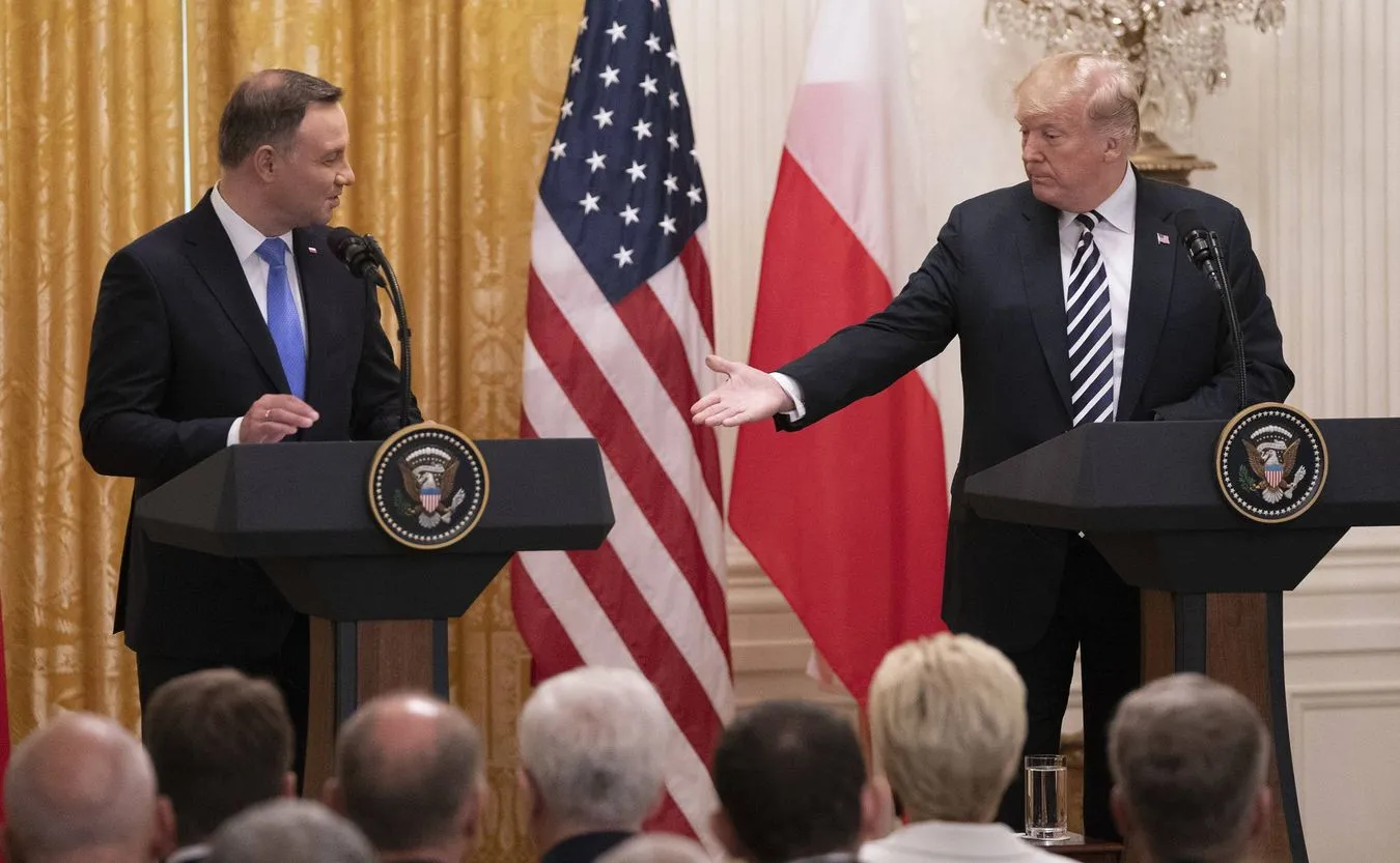 Pezydent Andrzej Duda i Donald Trump