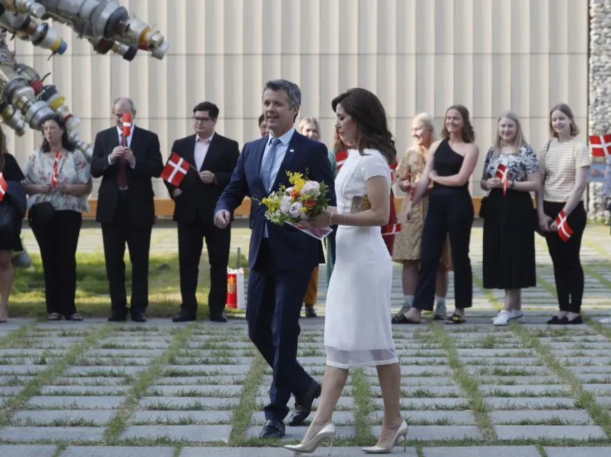 Książę koronny Danii Fryderyk; księżna koronna Danii Maria