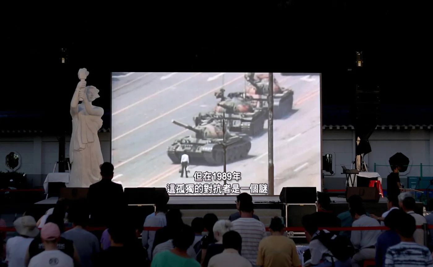Pokaz filmu o masakrze na Placu Tiananmen