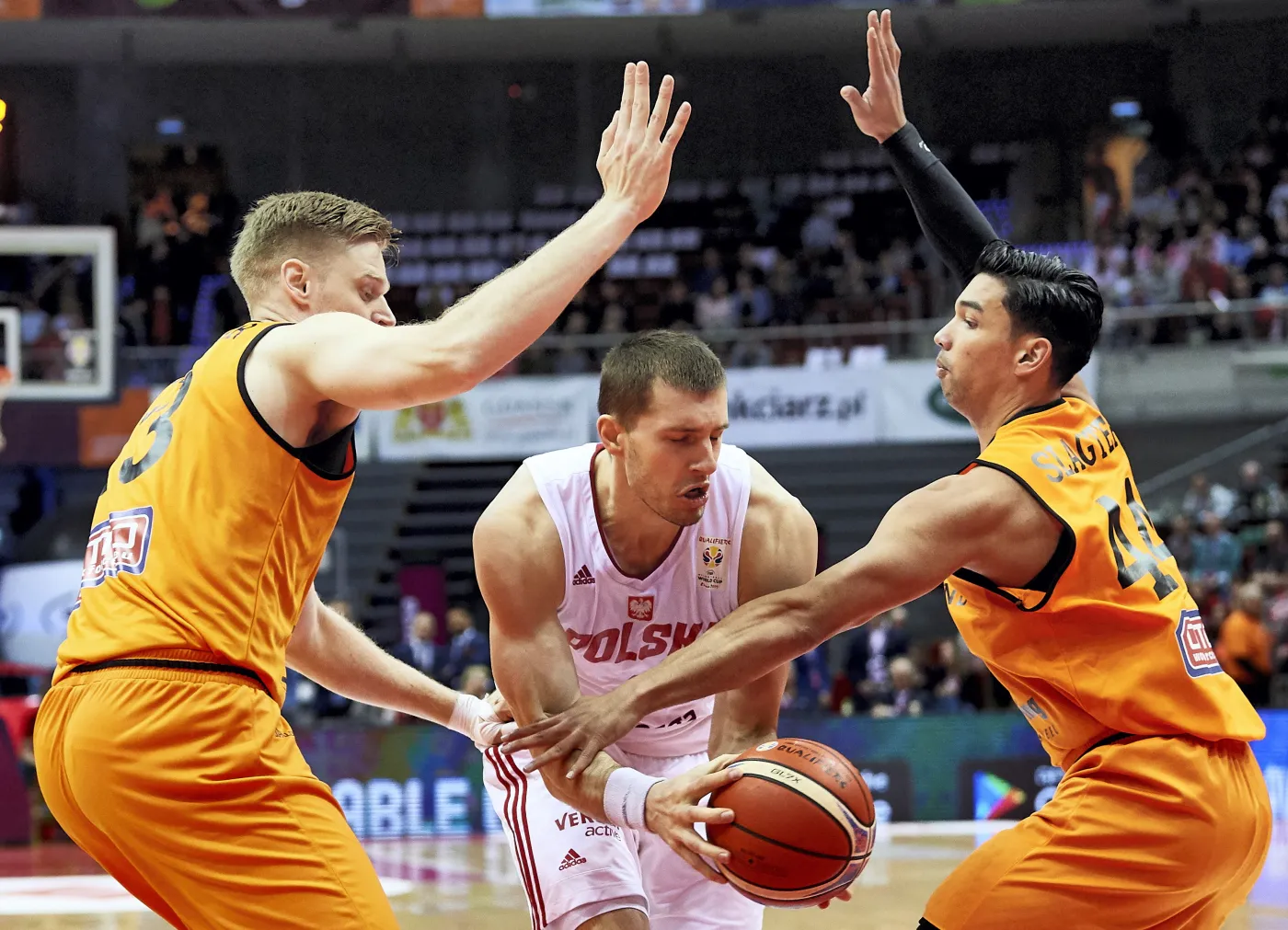 Krzysztof Sulima (C) oraz Roeland Schaftenaar (L) i Arvin Slagter (P)