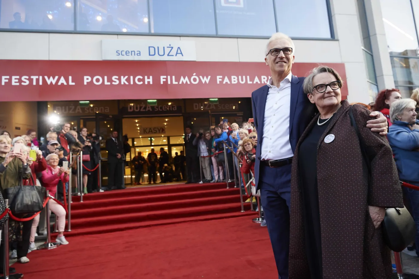 Agnieszka Holland i Stanisław Dziedzic na festiwalu filmowym w Gdyni