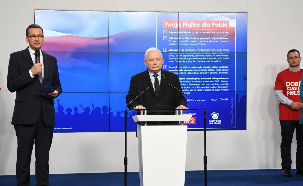 Mateusz Morawiecki i Jarosław Kaczyński