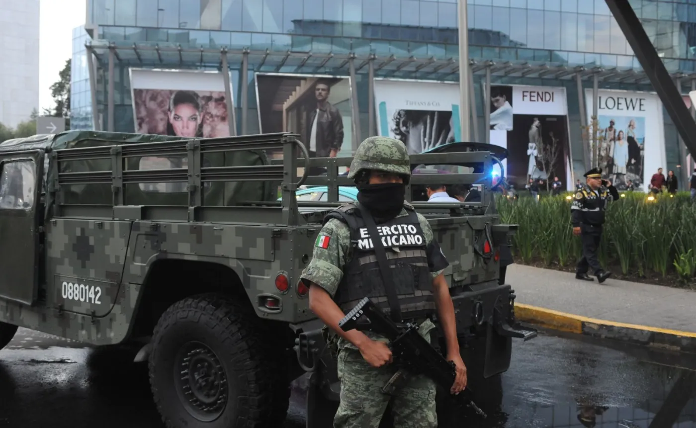 Meksykańska policja na miejscu zbrodni