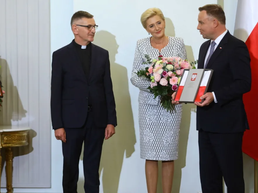 Ksiądz Tadeusz Jarecki; Andrzej Duda; Agata Kornhauser-Duda