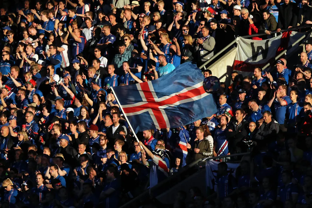 Kibice reprezentacji Islandii