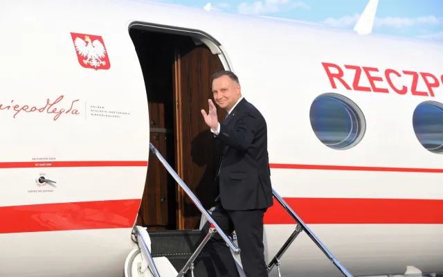 Duda przed wylotem do USA: Kiedy rządziła PO, Rosja zaatakowała Ukrainę