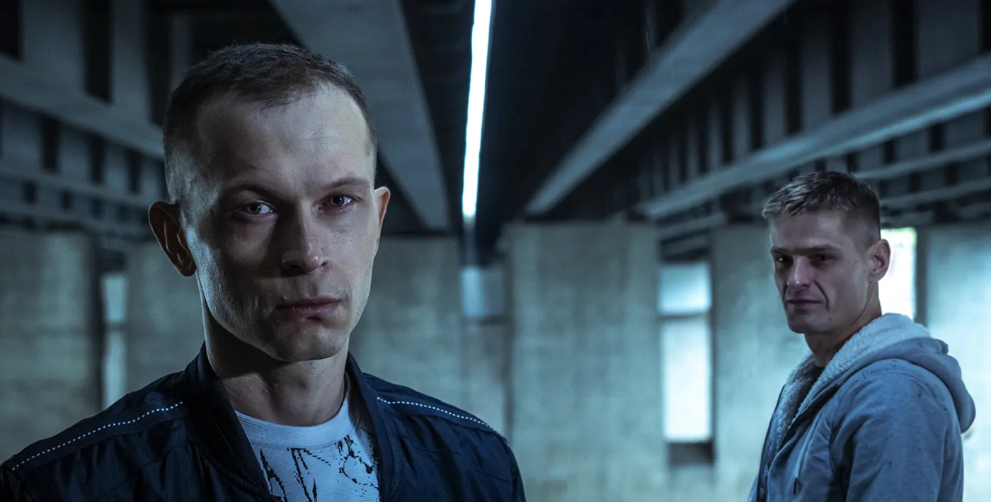 Piotr Trojan i Tomasz Komenda na planie filmu fot. ROBERT PALKA