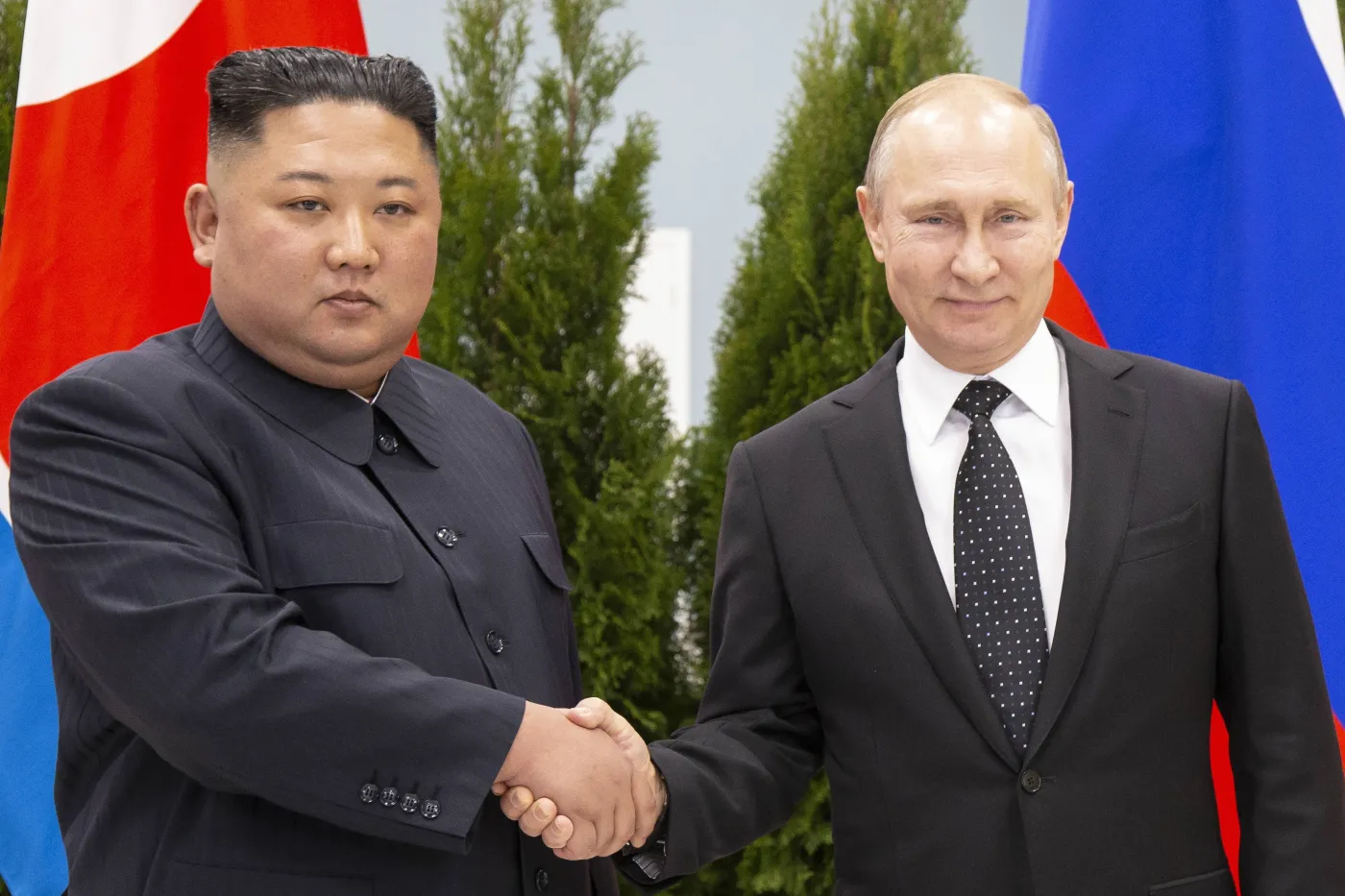 Kim Dzong Un i Władimir Putin