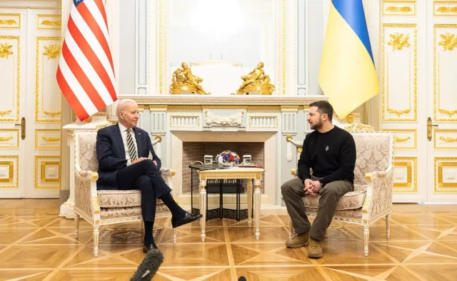 Prezydent USA Joe Biden w Kijowie. ZDJĘCIA