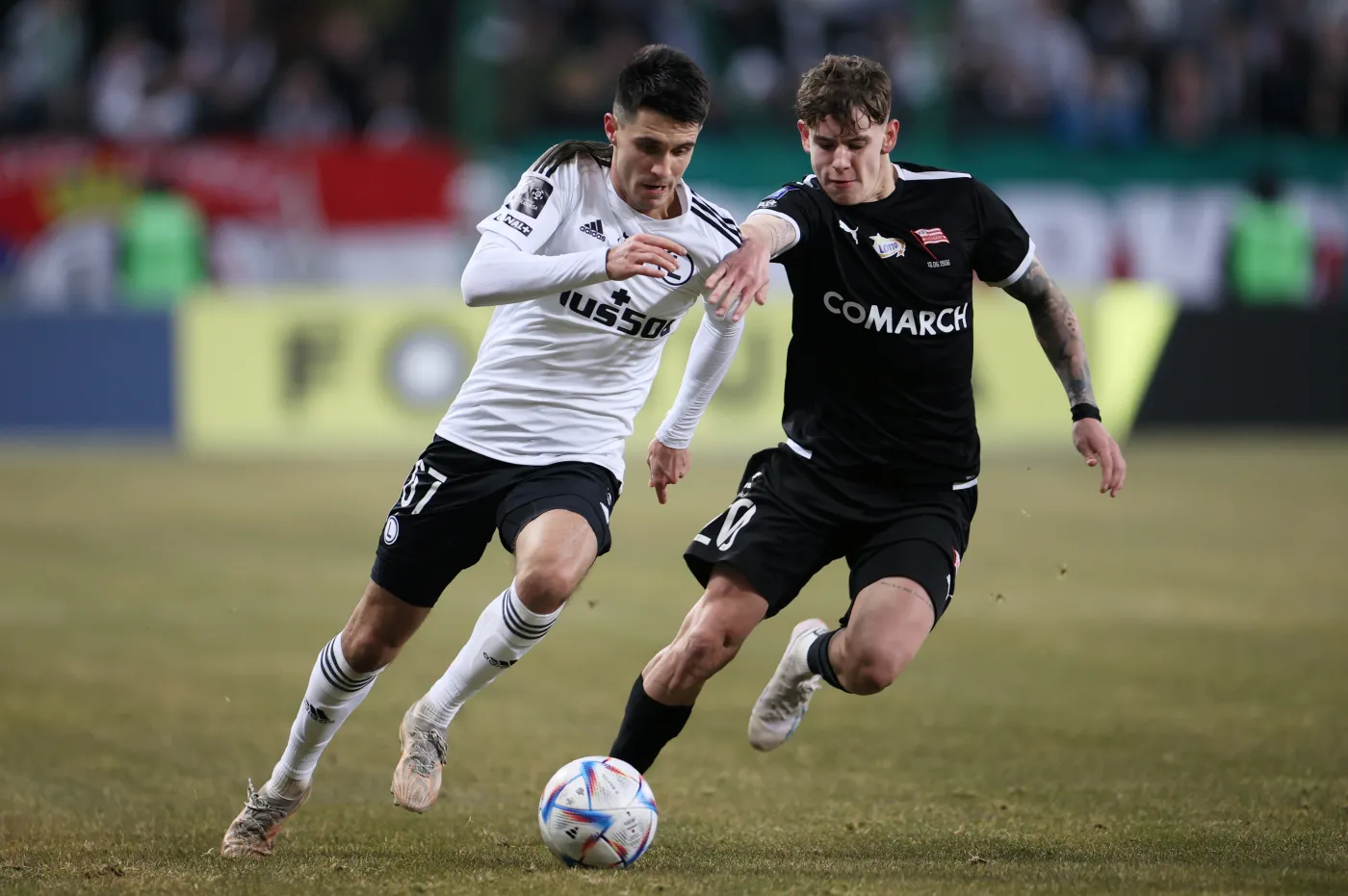 Bartosz Kapustka i Karol Knap