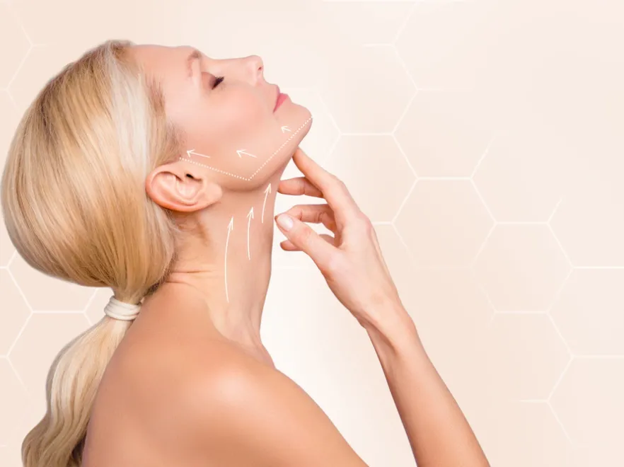 Kobieta. Szyja. Pielęgnacja. Masaż