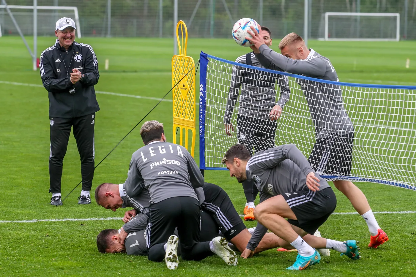 Kosta Runjaic i piłkarze Legii