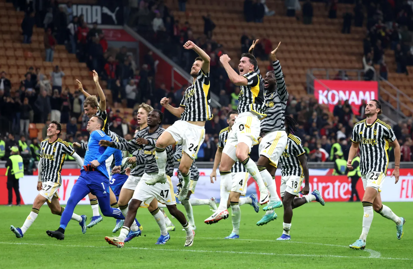 Radość piłkarzy Juventusu Turyn