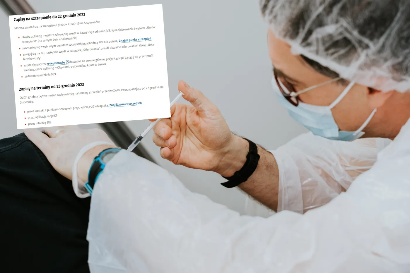 Zapisy na szczepienia