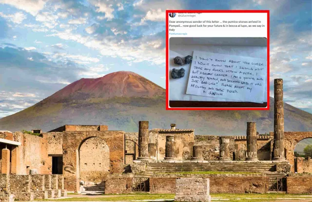 Turystka padła ofiarą “klątwy Pompejów”? Napisała specjalny list