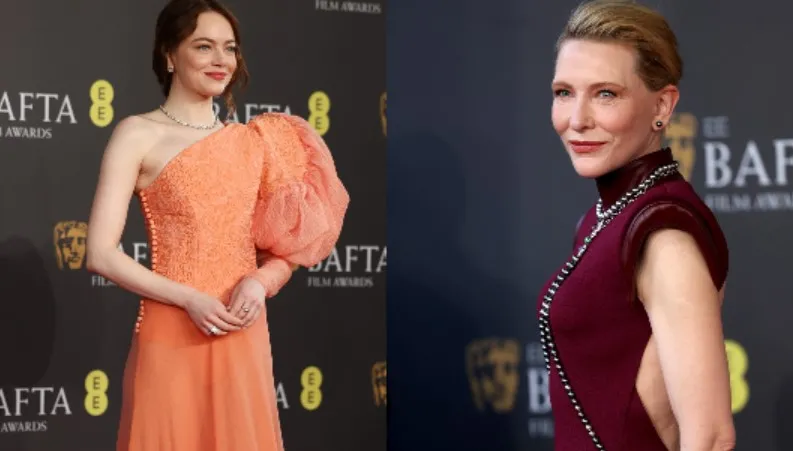 BAFTA 2024. Gwiazdy zabłysły na czerwonym dywanie. Zjawiskowa Emma Stone, olśniewająca  Cate Blanchett [FOTO]