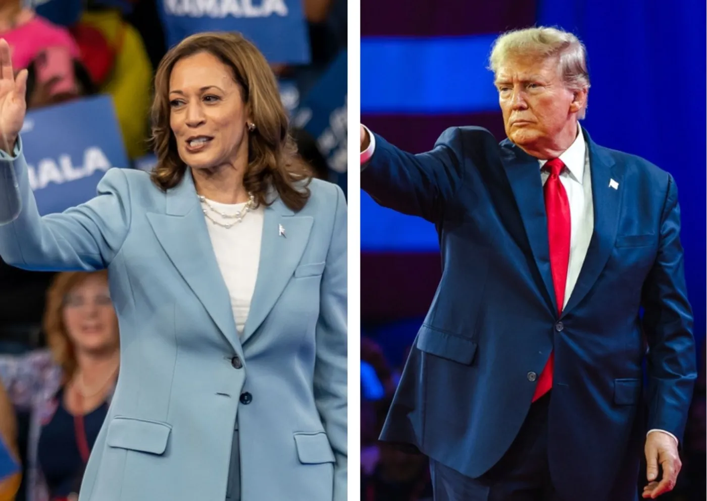 Wulgarny lider i słaba kandydatka. Włoskie media ostro o Trumpie i Harris