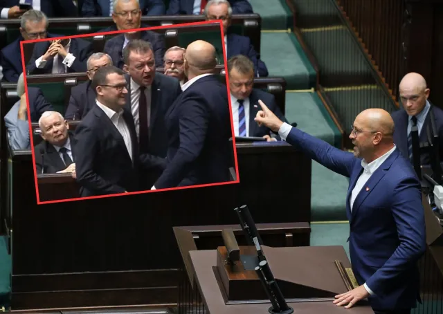 Awantura w Sejmie. Rutnicki ruszył do Kaczyńskiego. "Nie ma się co śmiać" [WIDEO]