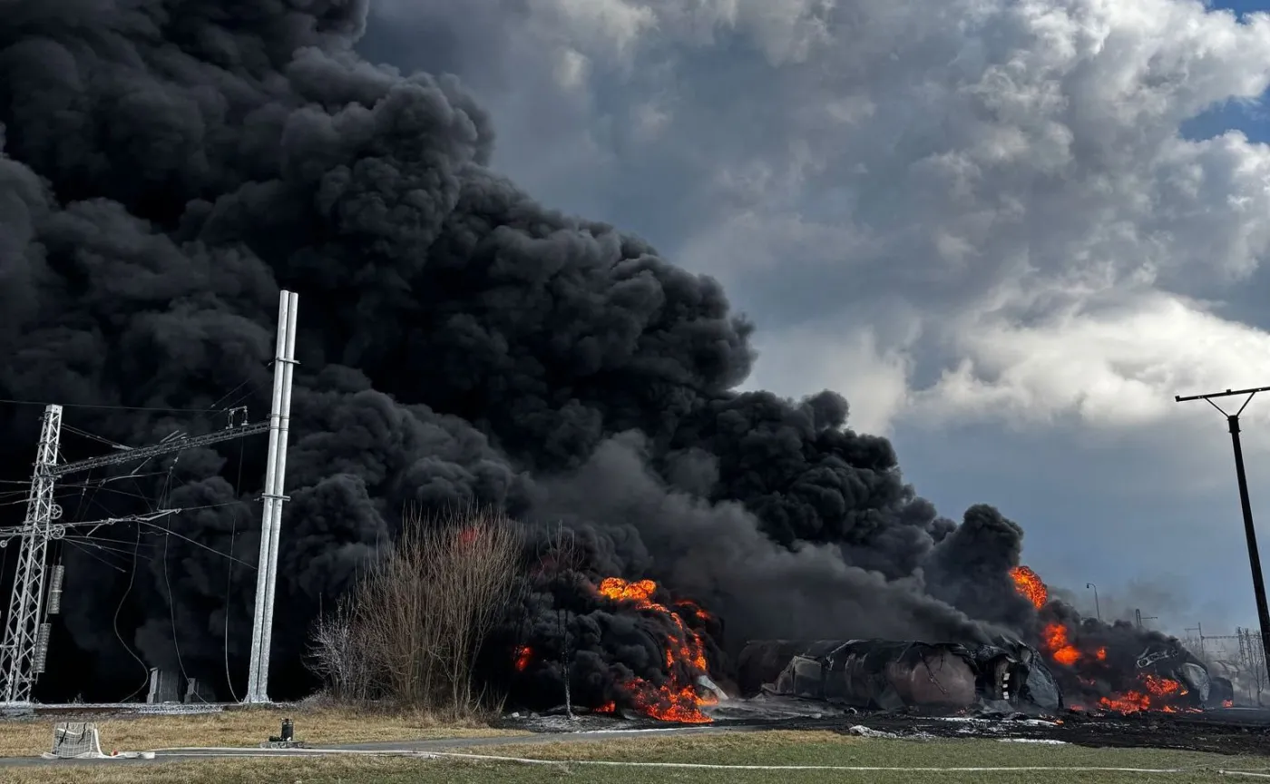 Katastrofa kolejowa w Czechach. Gęsty, toksyczny͏ dym unosi się w okolicy