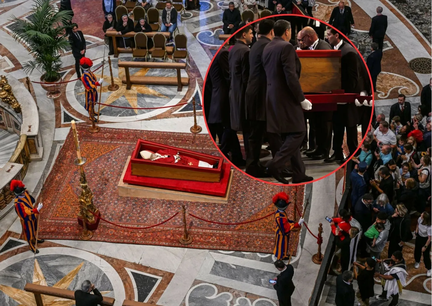 Szokujące sceny przy trumnie papieża Franciszka. Dziennikarka ujawnia