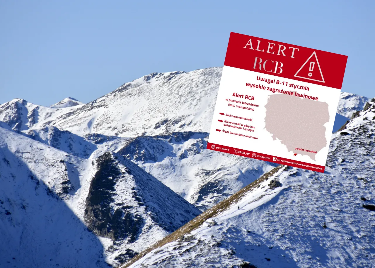 Alert RCB. Zagrożony jeden powiat. "Zachowaj ostrożność"