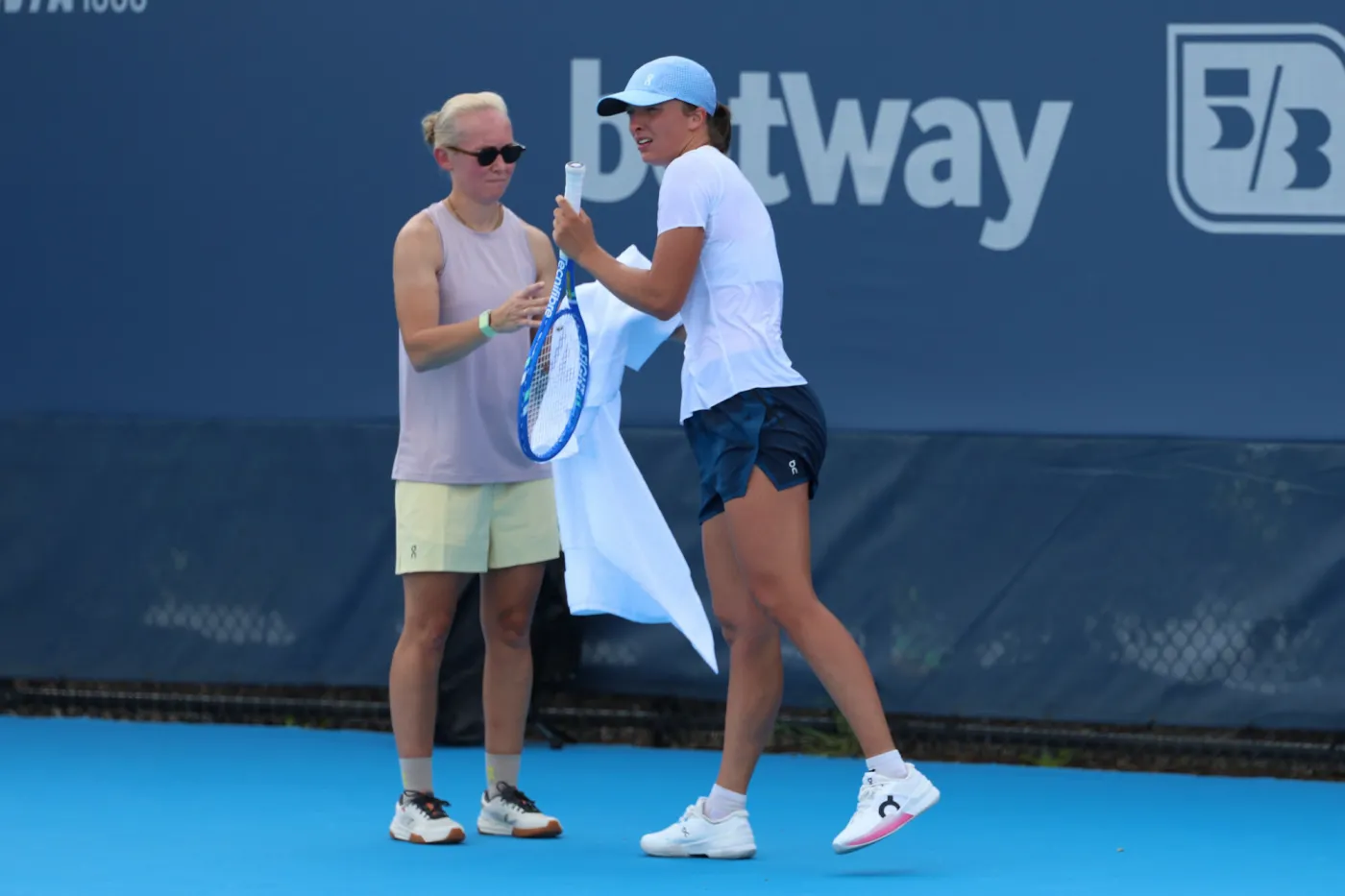 Daria Abramowicz i Iga Świątek