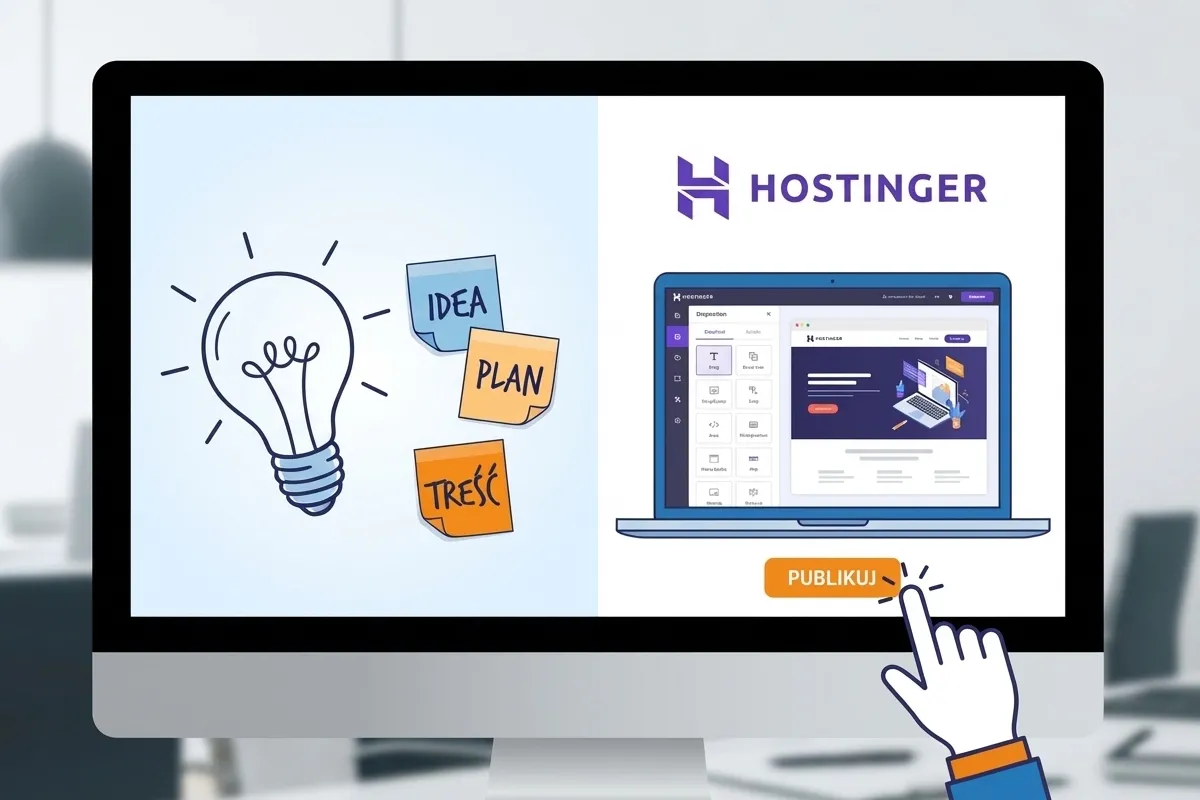 Jak to wygląda w praktyce na przykładzie Hostinger Website Builder