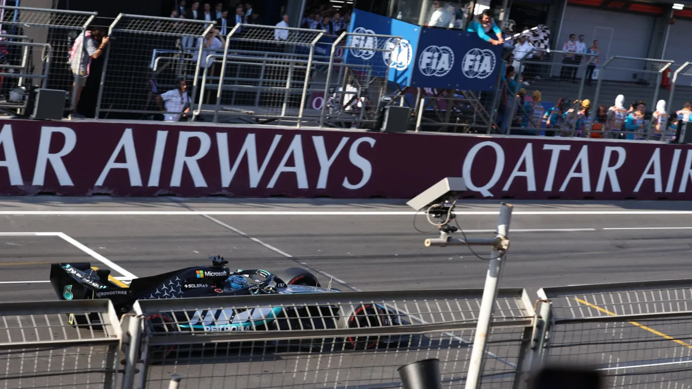 George Russell wygrywa Grand Prix Azerbejdżanu. Verstappen tuż za nim