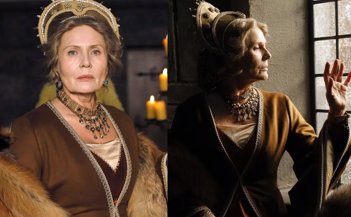 Majestatyczna Grażyna Szapołowska na planie "Korony Królów"