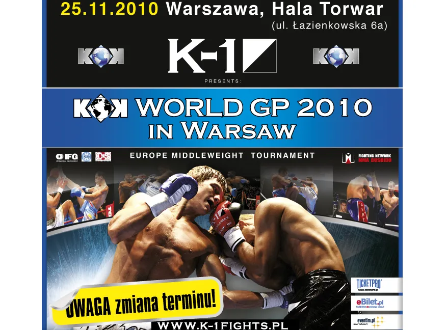 Wielka gala walk na zasadach K-1 na Torwarze