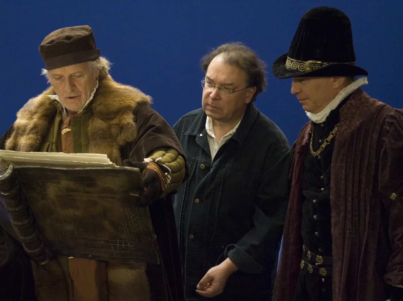 Lech Majewski na planie filmu "Młyn i krzyż"