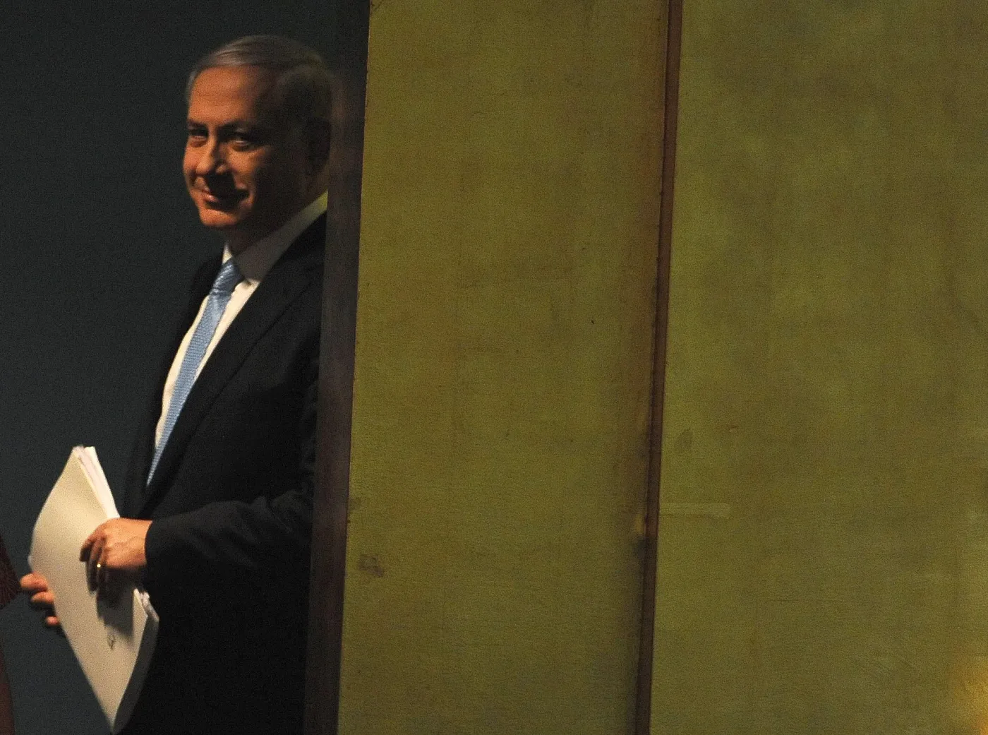 Premier Izraela Benjamin Netanyahu przed wygłoszeniem przemówienia w ONZ