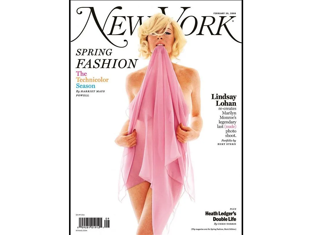 Lindsay Lohan jako Marylin Monroe na okładce magazynu New York