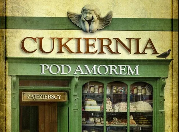Fragment okadki książki "Cukiernia pod Amorem"