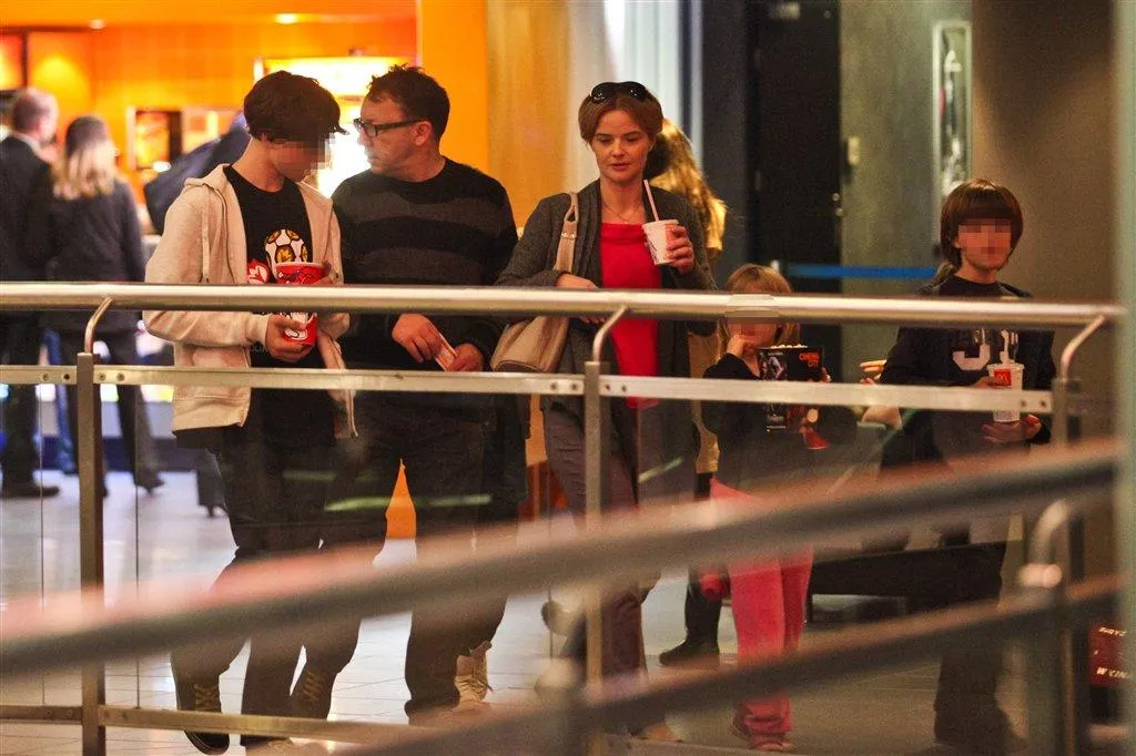 Richardson i Zamachowski z dziećmi w kinie. Zobacz!