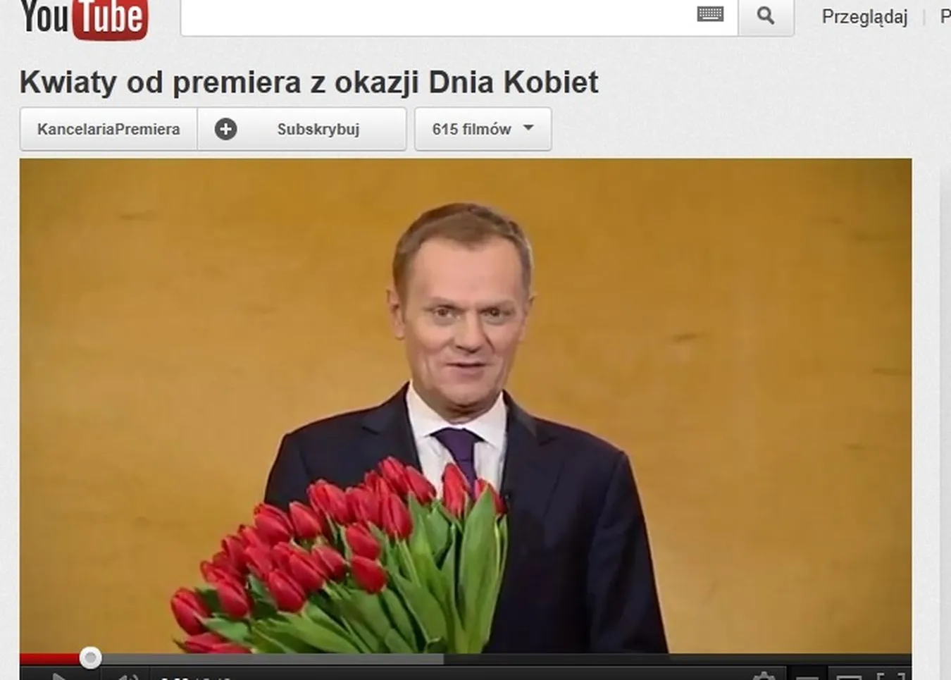 Życzenia od Donalda Tuska z okazji Dnia Kobiet