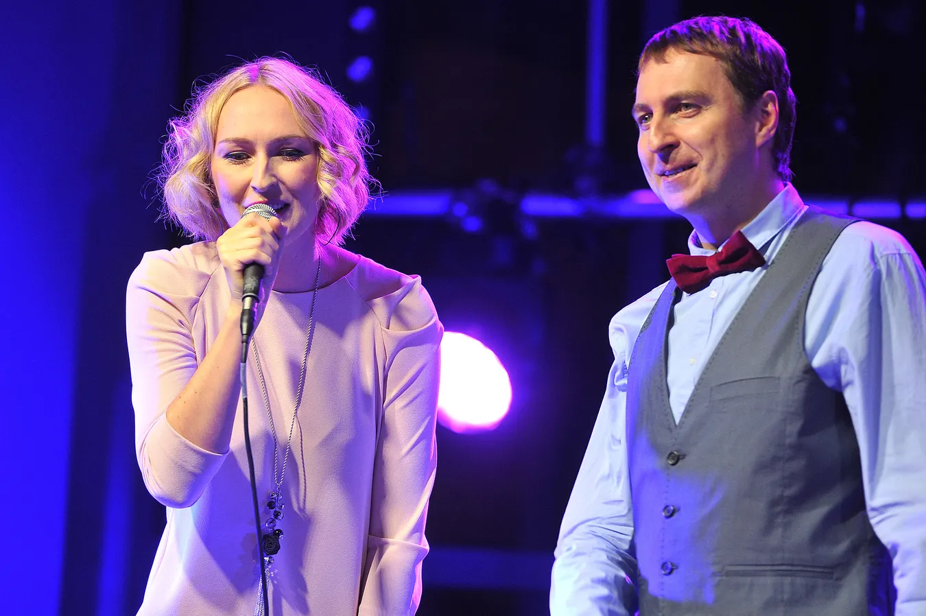 Anita Lipnicka i Arkadiusz Lipnicki podczas koncertu Voice Bandu 