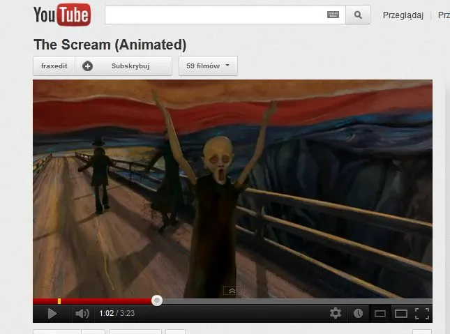 Animowana wariacja na temat "Krzyku". Niesamowite!