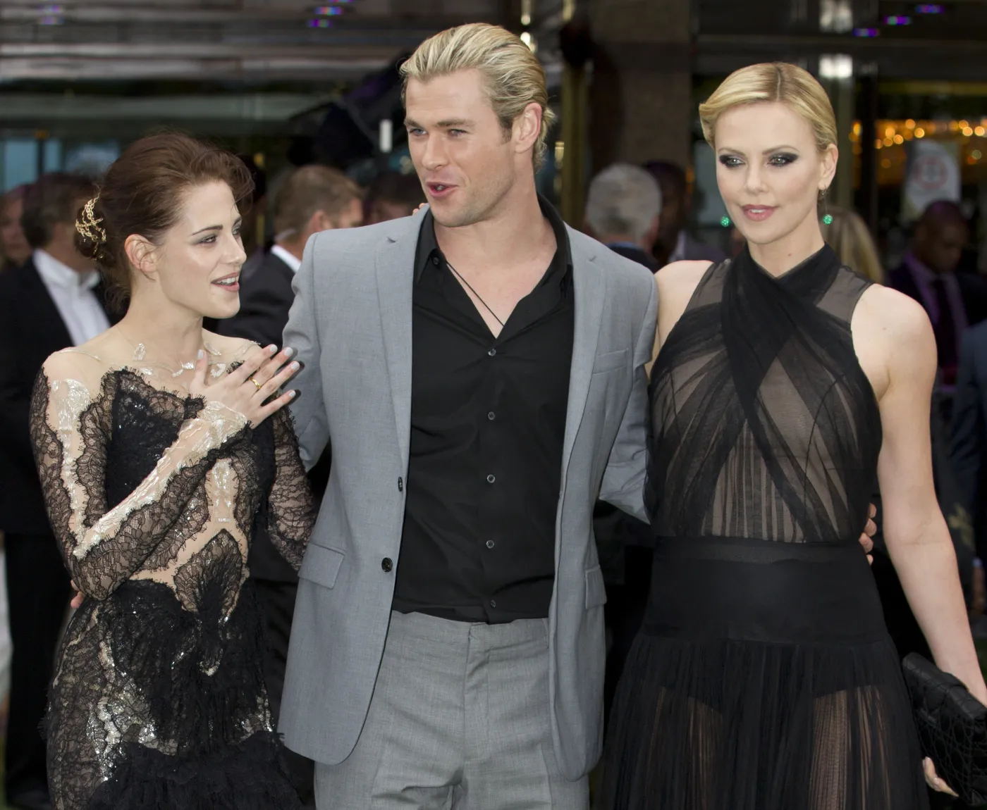 Kristen Stewart i Charlize Theron na premierze w Londynie
