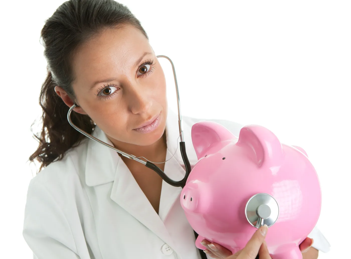 lekarz pieniądze skarbonka leczenie badanie