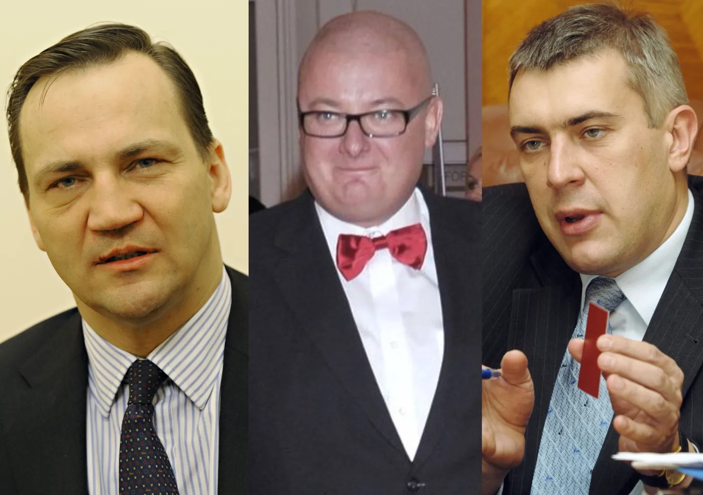 Radosław Sikorski, Michał Kamiński, Roman Giertych