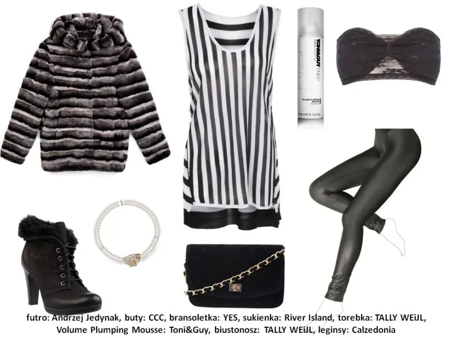 Modne zestawy black&white na wiosnę 2013