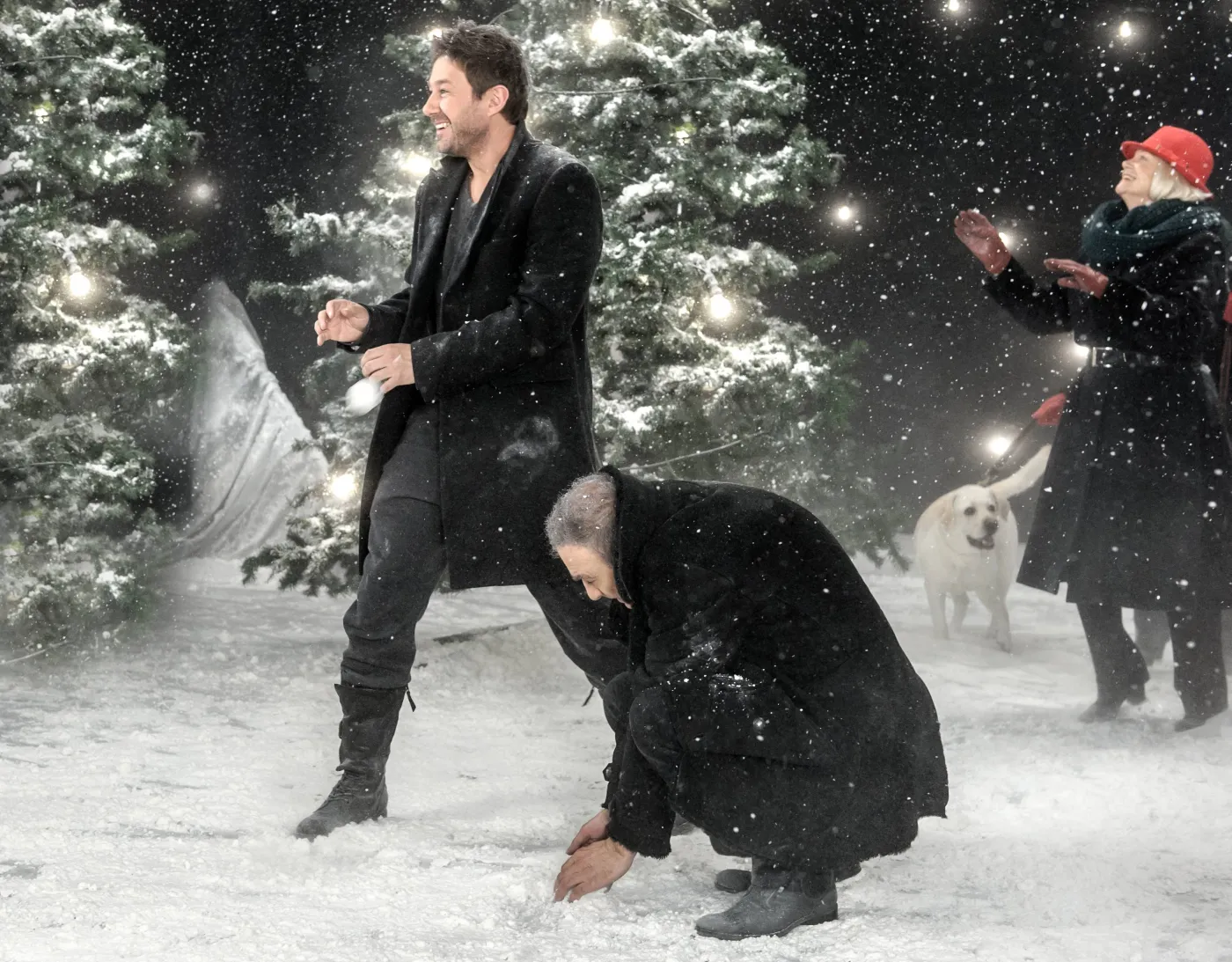 Piaseczny kontra Krajewski w bitwie na śnieżki – ZDJĘCIA!