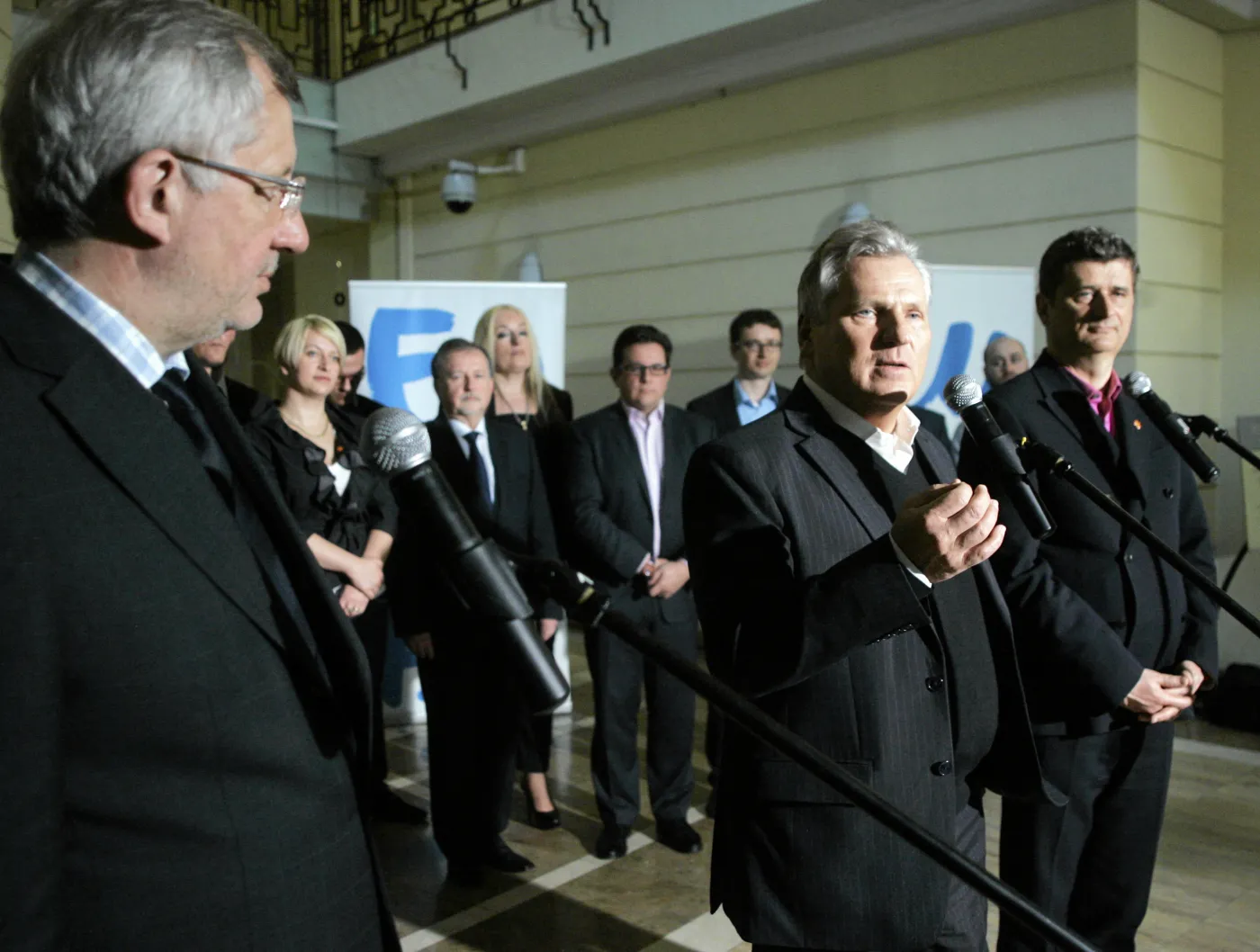 Marek Siwiec, Aleksander Kwaśniewski i Janusz Palikot