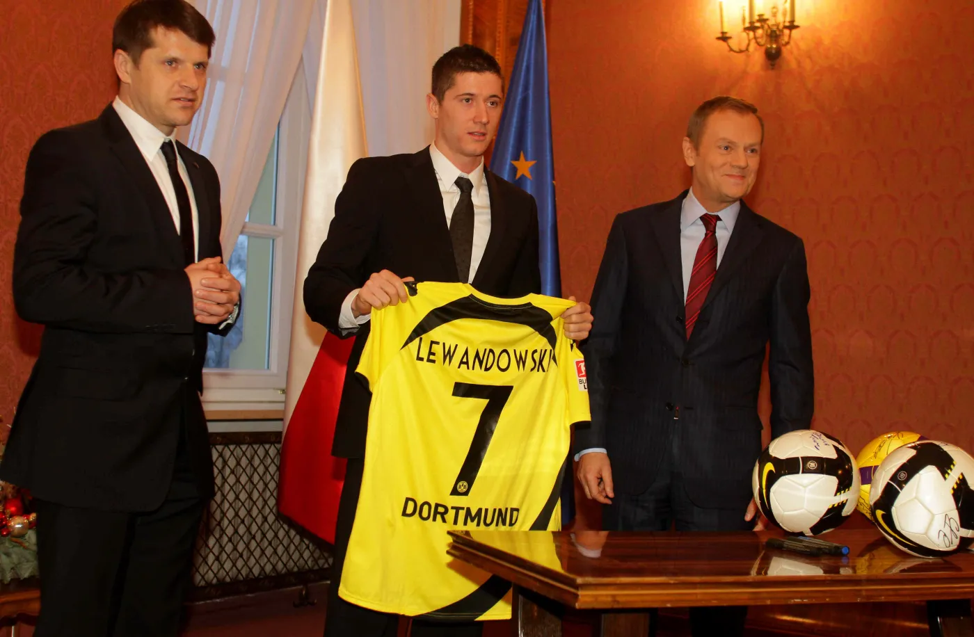 Cezary Kucharski, Robert Lewandowski i Donald Tusk