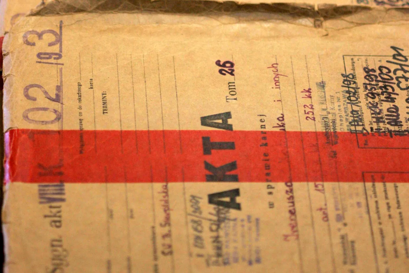 Akta procesu w sprawie śmiertelnego pobicia Grzegorza Przemyka