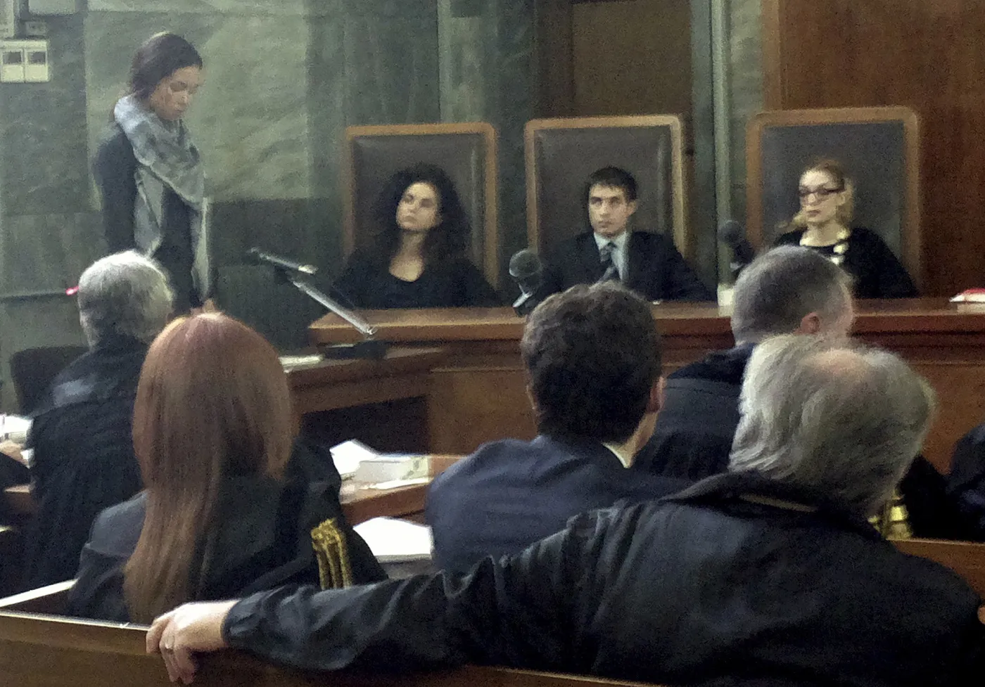 Karima el-Mahroug znana jako Ruby w czasie procesu w sprawie imprez bunga bunga