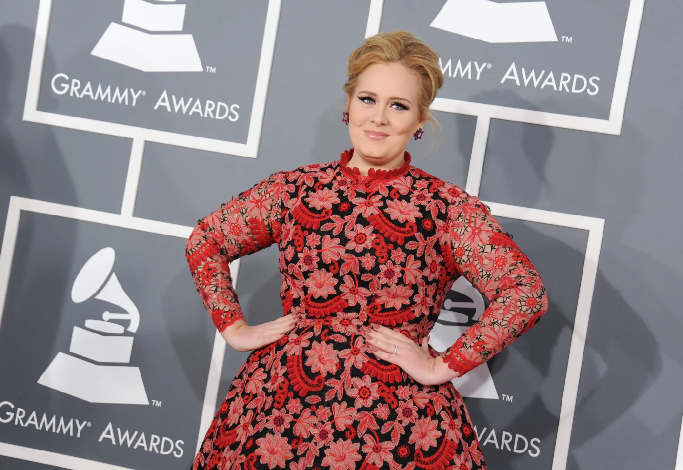 Adele na ceremonii rozdania Grammy 2013