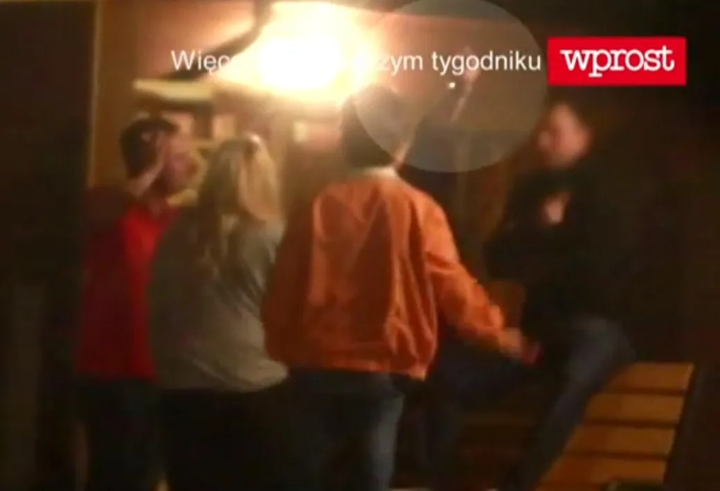 Politycy PiS, Adam Hofman i Tomasz Kaczmarek, na nagraniu tygodnika "Wprost"