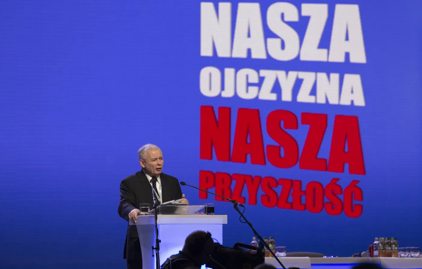 Jarosław Kaczyński podczas Kongresu PiS